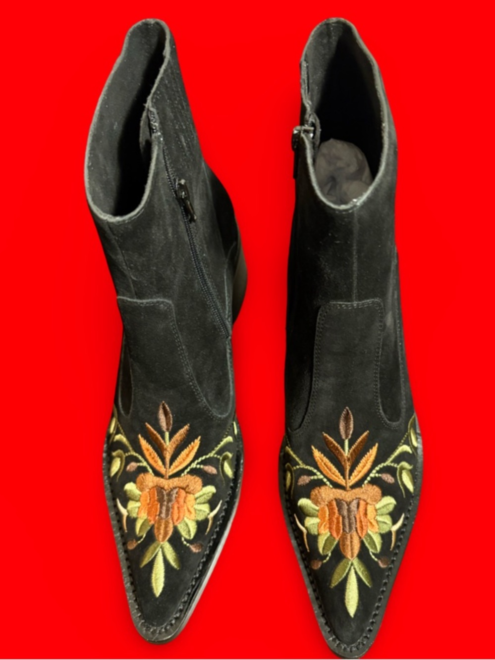 Jeffrey Campbell Bandits Black Suede Multi - Picture 2 of 12